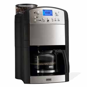Frontansicht der Kaffeemaschine mit Mahlwerk - Typ: Beem D2000.646